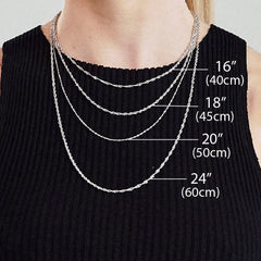 White Stone Silver Tennis Choker Necklace