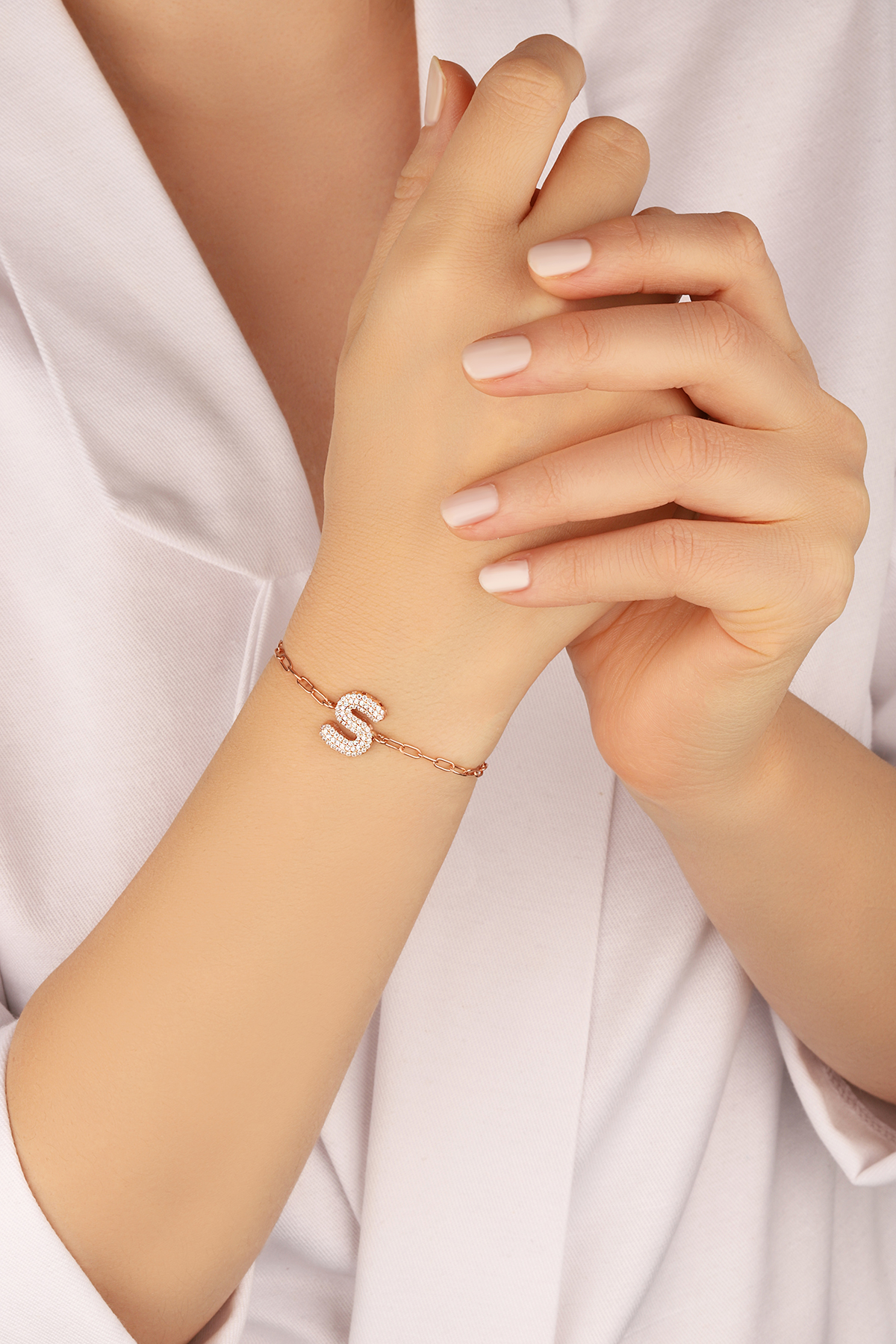 Italian Chain Silver Letter Bracelet, personalized name bracelets | letter  bracelets | initial bracelets – Wholesale Jewelry Istanbul by Mistik Silver